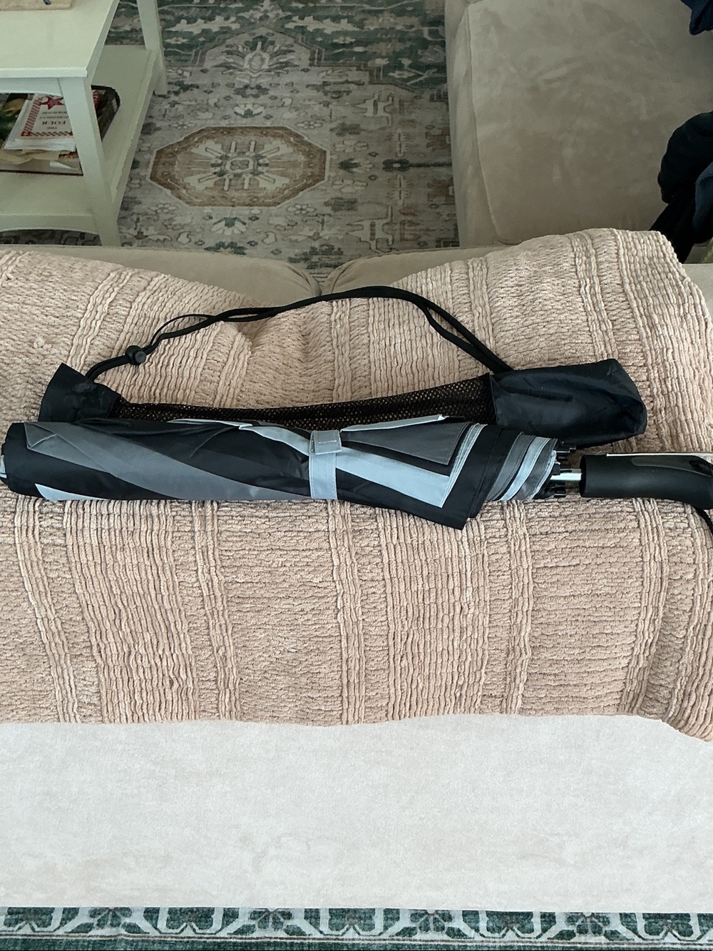 Black and Gray Foldable Umbrella by west hope